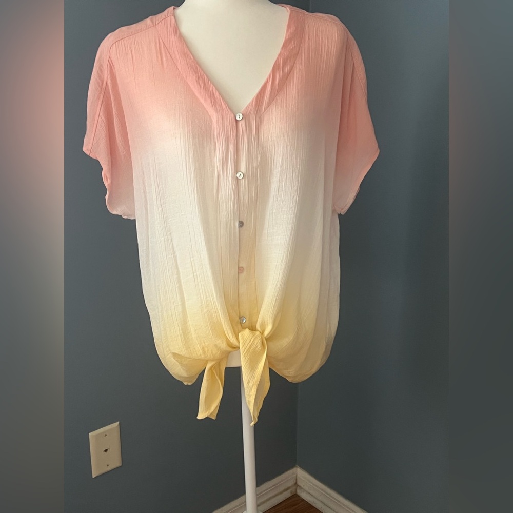 Zac & Rachel tri color blouse